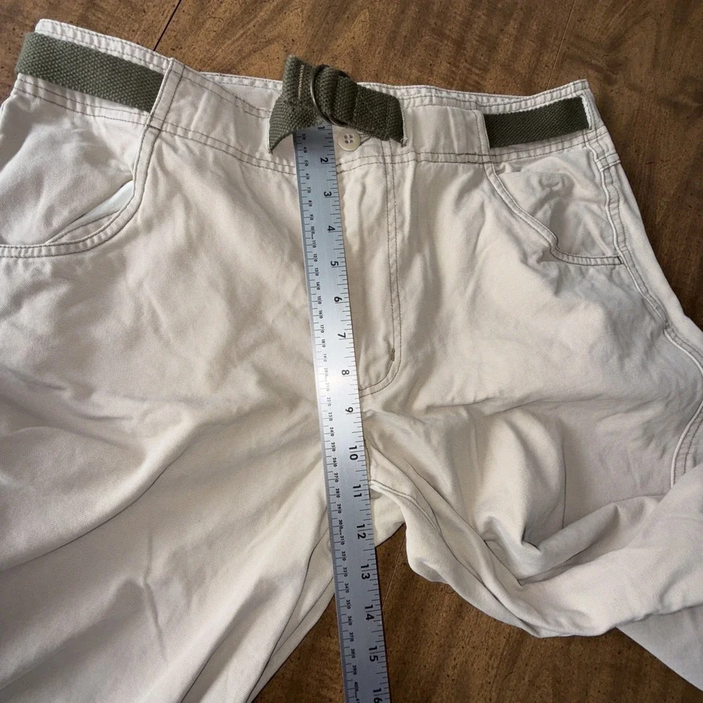 Ruff Hewn Men's Belted Cargo Pants Cotton Beige Size 34x34‎